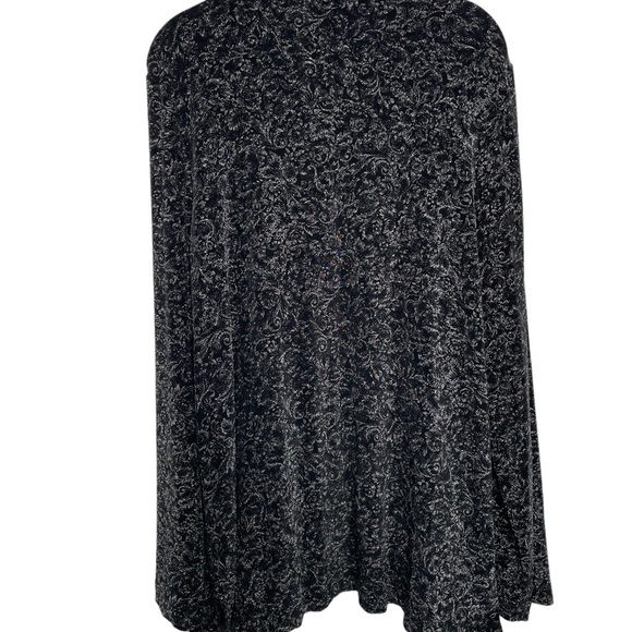 Softwear By Mark Singer Sparkly Stretchy Open Cardigan Sz L - Picture 2 of 8